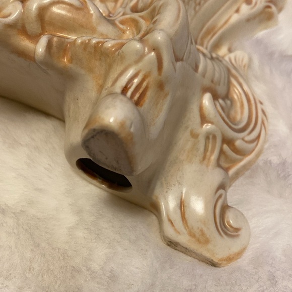 Vintage lanshire electric ceramic mantle clock cottagecore shabby - Picture 4 of 10